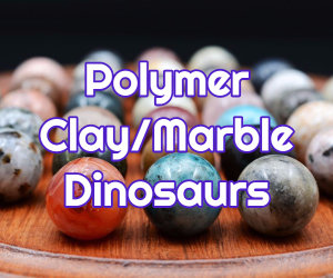 polymer clay dinosaur